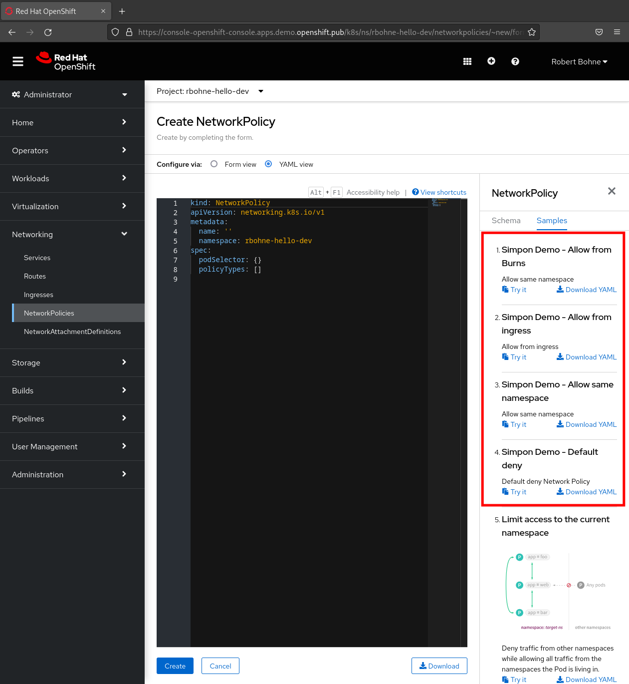OpenShift Console